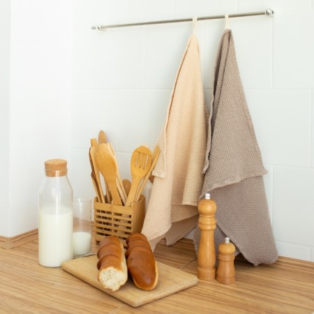 SL Home Linen towel, beige color 38x65cm, flax 29%, HL 71%, 215 g/m2-1