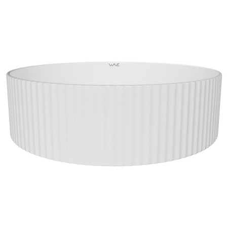 Haloine shell Wave Solo, round, white color, 40x40x12.5 cm-2