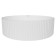 Haloine shell Wave Solo, round, white color, 40x40x12.5 cm