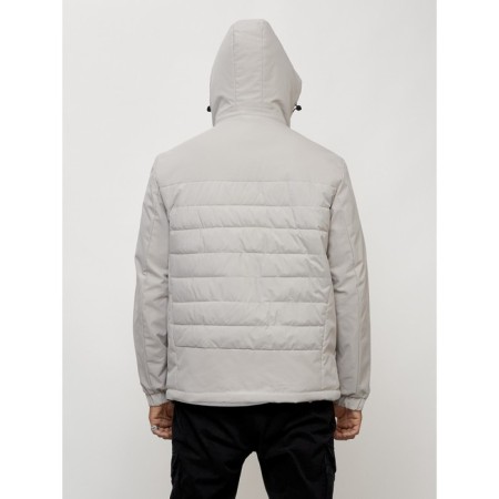 Male spring jacket, size 56, light gray color-8
