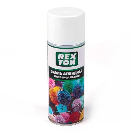 Emal alkyd universal Rexton, white glossy, aerosol 520 ml