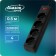 Luazon Lighting network filter, 4 sockets, 0.5 m, 2200 W, 3 x 0.75 mm2, 10 A, 220 V, black