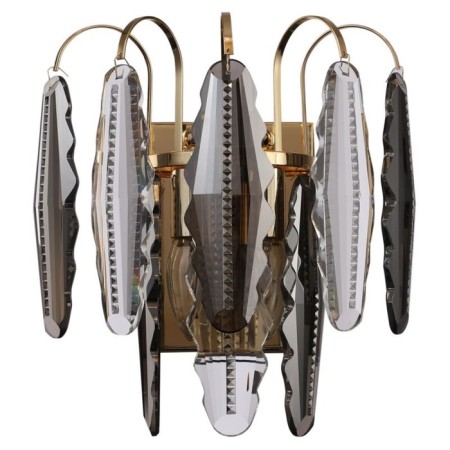 Lamp wall crystal Florin 2xe14 40W, size 15.8x26.7x28.5 cm, color gold