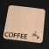 Hot Coffee, 9 × 9 cm stand