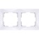 Frame for 2 posts WL03-FRAME-02, white color