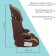 Autocreset crumb I Flex Plus, group 1/2/3, 9-36 kg, (1-12 years old) light brown/brown