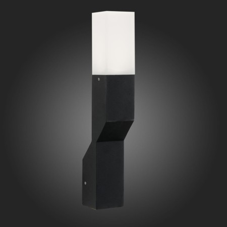 Street wall lamp ST LUCE. SL100.401.02. Fratto. 2x5 watts, LED, 4000K, 7.6x46.5 cm, black color-2