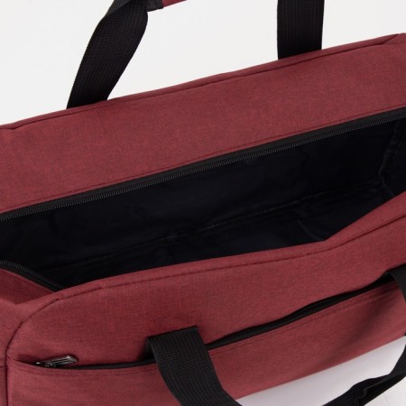 Road bag on lightning, 3 outer pockets, burgundy color-2