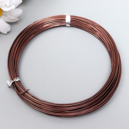Wire for creativity d 1mm, brown steering wheel. 10 m-2