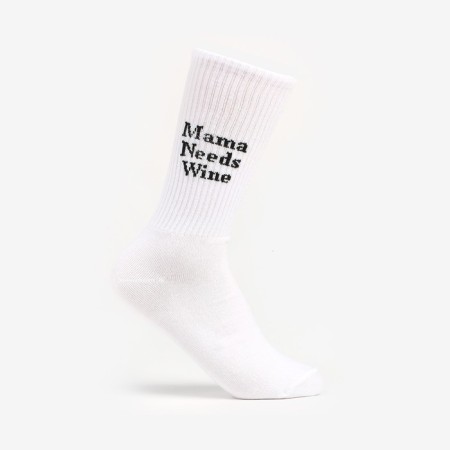 Women's socks, white color/wine, size 35-37