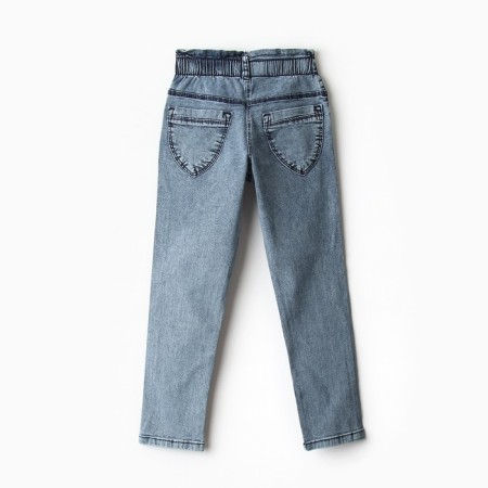 Jeans for the boy, the color is blue, height 152 cm-3