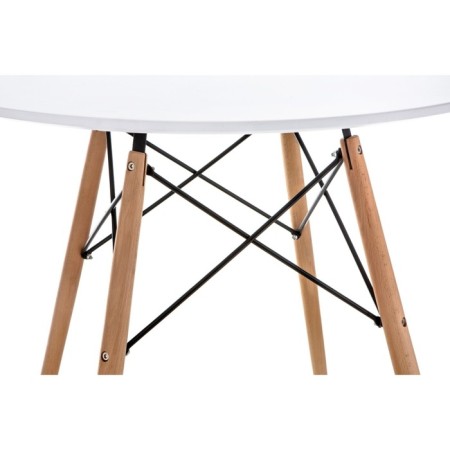 Wooden Table Table Buka/Metal, Natural 80x80x72 cm-2