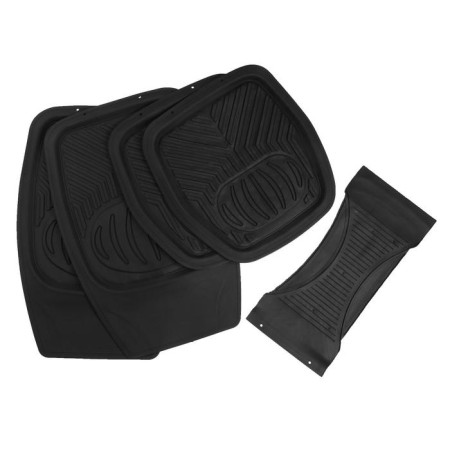 Car mats Torso, rubber, 70 × 48 cm, 48 × 48 cm, black, set 5 pcs-1