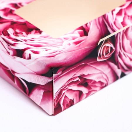 Folding box with a rose window 10 x 8 x 3.5 cm-2