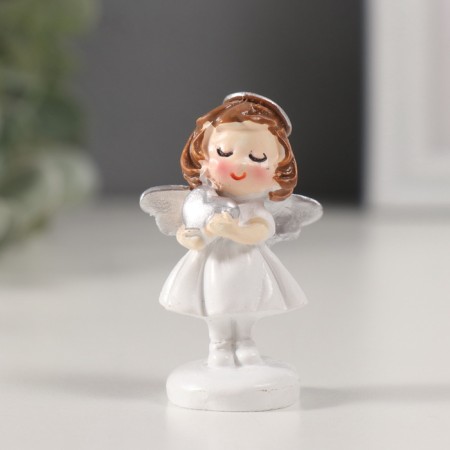 Souvenir Polystone "Girl Angel with silver wings" mix 3.5x2x5 cm-2