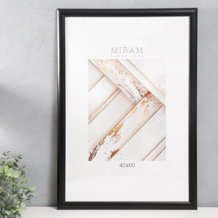Photo frame Plastic "Mira" 40x60 cm, 647277 Black (plastic screen)