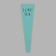 Packet stoop for flowers, "love you", 12.5+4x45 cm, blue