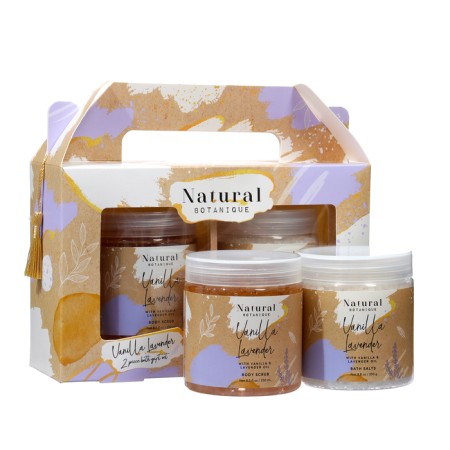 Gift set of Natural Botanique: Scrub 250 ml, bathroom salt 250 g