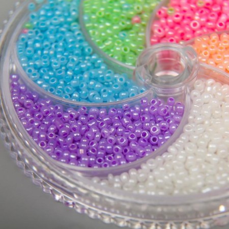 A set of beads for needlework "Zlatka No. 5" 6 colors, 11/0, matte-2