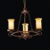 Suspended EVOLUCE lamp. SL122.303.03. Ancora. 3x60 watts, E14, 47x47x40 cm, brown color