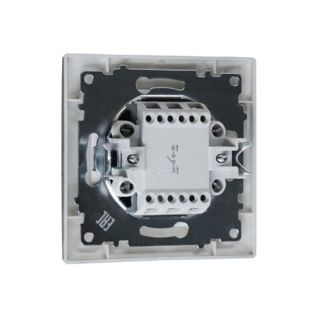 Luazon Lighting "Antei" switch, 10 A, 1 key, hidden, silver-2