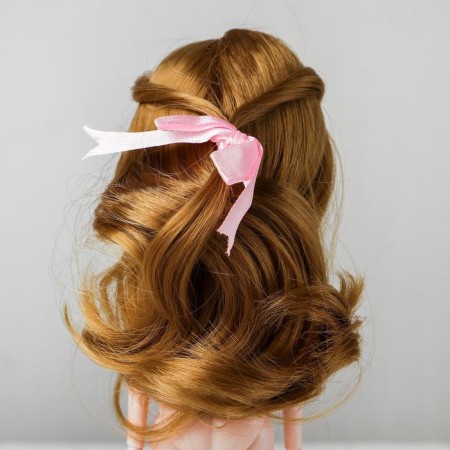 Hair for dolls "wavy with a tail" size is small, color 22-3