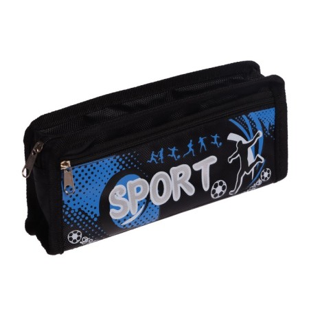 School Penal on the zipper 2 departments "Sport", mix-6