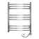 Domoterm electric heated towel rail "Calipso", 500 x 700 mm, 9 crossbars, right, chrome