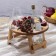 Table - a tray for wine with a menage and folding legs ADELICA, 3 persons, d = 32 × 2.8 cm, birch