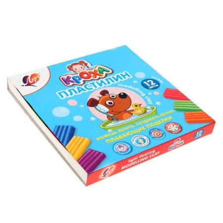 Plasticine floating 12 colors "Baby", mix-4