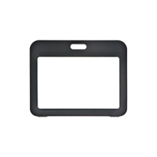 Badge horizontal, external 100 x 80 mm, internal 85x54 mm, black