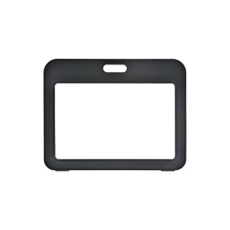 Badge horizontal, external 100 x 80 mm, internal 85x54 mm, black