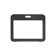 Badge horizontal, external 100 x 80 mm, internal 85x54 mm, black