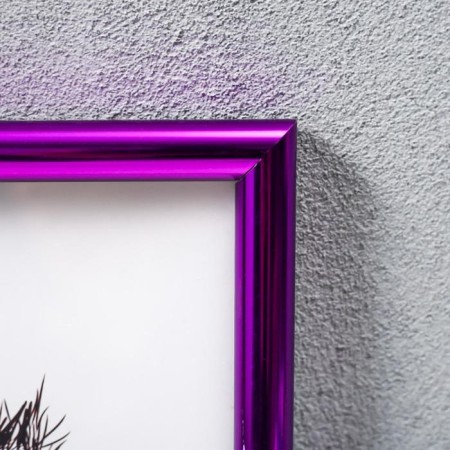 Photo frame plastic 21x30 cm, bright lobed (plastic screen)-1