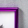 Photo frame plastic 21x30 cm, bright lobed (plastic screen)