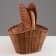 Basket wicker "picnic", 35 × 20 × 22 cm, rattan
