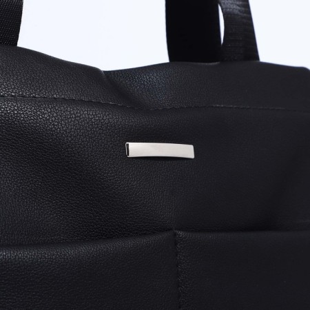 Female bag Textura, chover, large size, black color-3