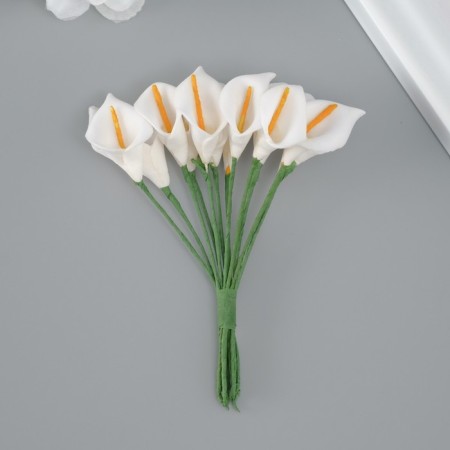 Decorative flower for the creativity "Calla" White