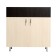 Floor cabinet for sink 800 tonic, wenge/oak milk