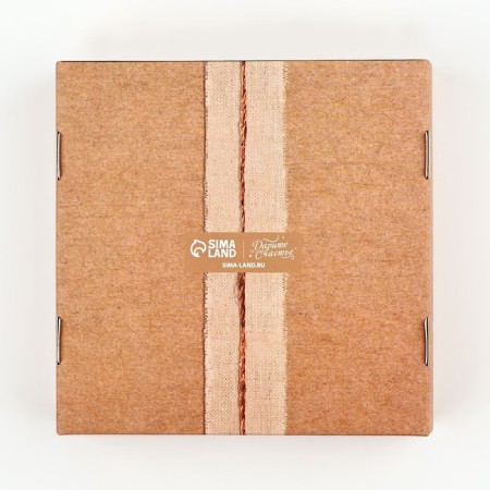 Box for Makarun with low sides "Eco", 11 x 11 x 3 cm-4