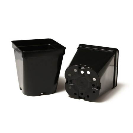 Pot for seedlings, 5 l, d = 18.5 cm, h = 20 cm, black, Greengo-3
