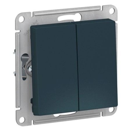 Switch Sche Atn000851 Atlasdesign, SP, 10A, 2 keys, emerald color