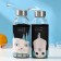 A glass bottle in a Cunning cat case, 300 ml, h = 17 cm, MIX drawing