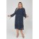 Women's dress, size 62, dark blue color