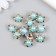 Button plastic for creativity "Flower with pearls" set of 12 pcs 1.2x1.2x1 cm