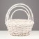 Set of wicker baskets, willow, 3 pcs., White color