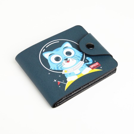 Wallet on the button, the color is blue-2