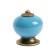 Pen button Dome Ceramics 003, ceramic, blue