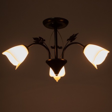 Susana chandelier 3x15W E27 Black/Gold 53x53x32cm Bayerlux-2