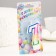 Candle for cake the number "7" color strip, 7 cm